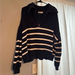 Hollister quarter zip sweater